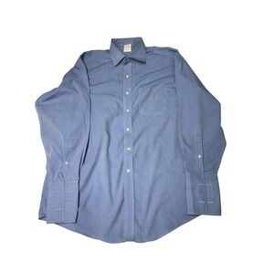 Brooks Brothers Traditional Fit Non Iron Blue Cotton Dress Shirt 16‎ 1/2-34